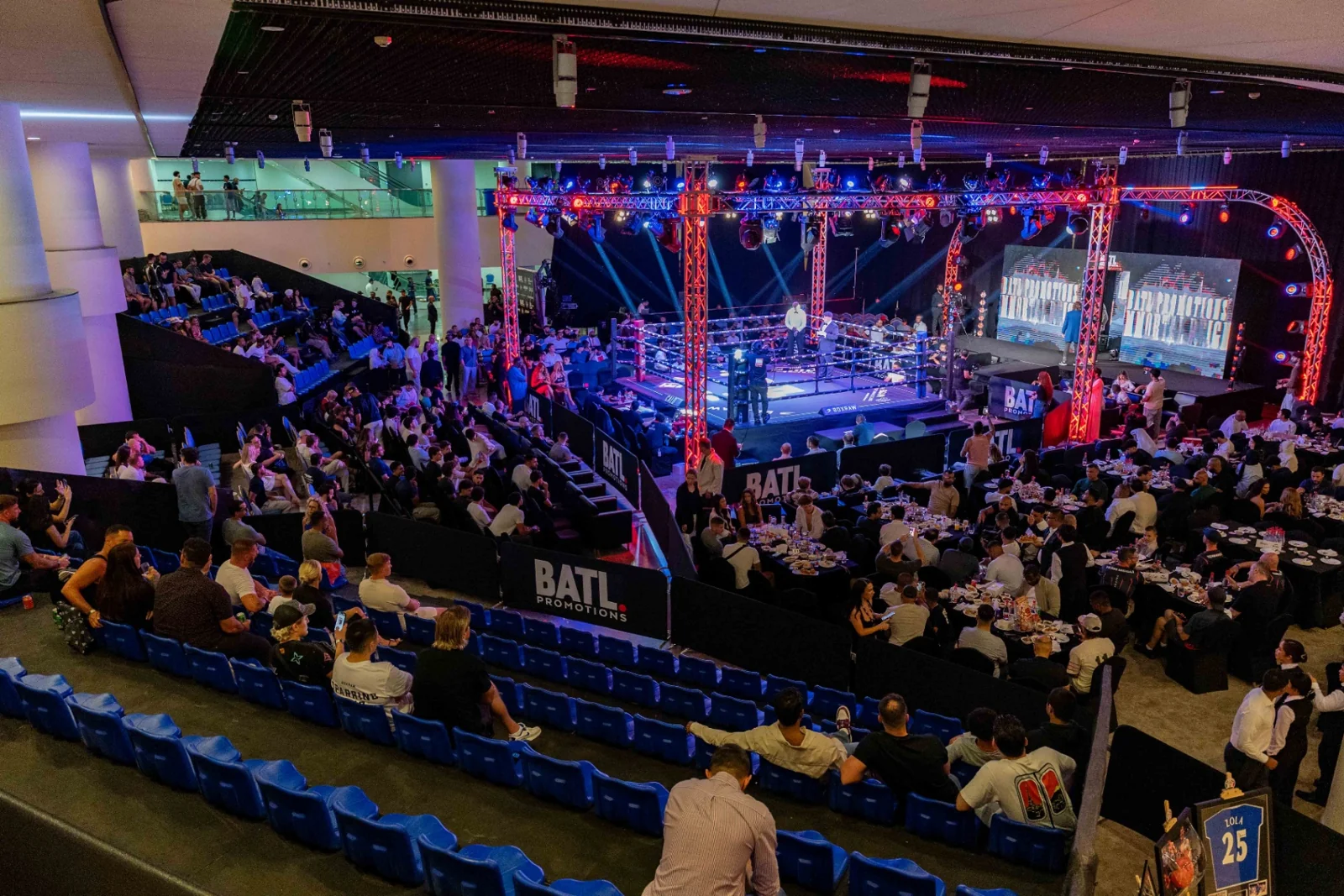 Live boxing event experience in Dubai