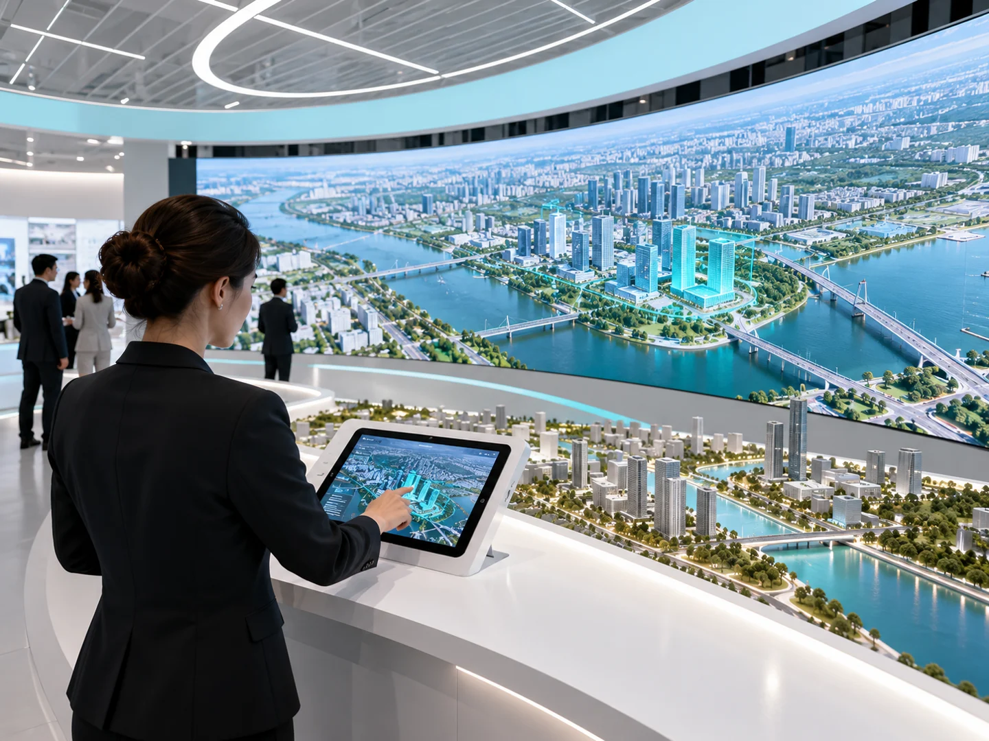 Tablet-controlled Display Wall